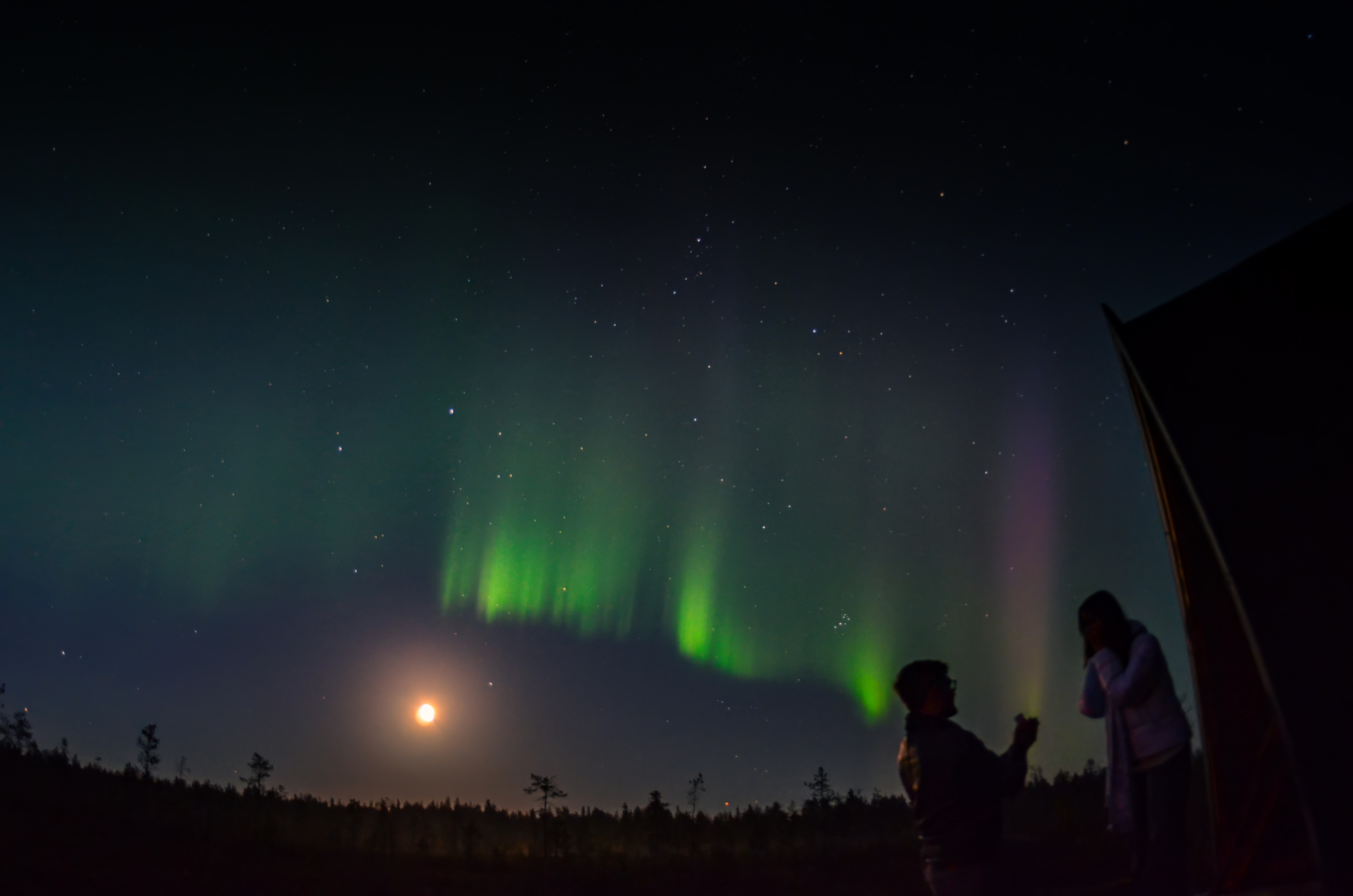 The proposal, under the northern lights